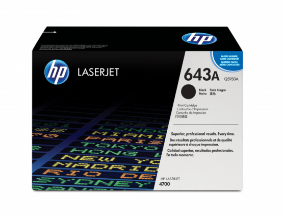 HP 643A Black Original Toner Cartridge (Q5950A) 