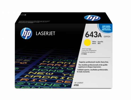 HP 643A Yellow Original Toner Cartridge (Q5952A) 