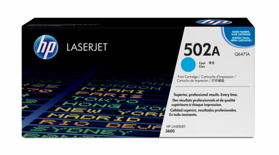 HP 502A Cyan Original Toner Cartridge (Q6471A) 