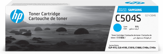 Samsung CLT-C504S Cyan Toner Cartridge (SU025A) 
