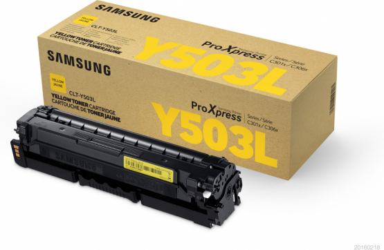Samsung CLT-Y503L Yellow Toner Cartridge - High Capacity (SU491A) 