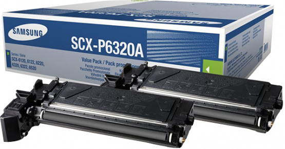 Samsung SCX-P6320A Black Toner Cartridge - 2 Pack (SV496A) 