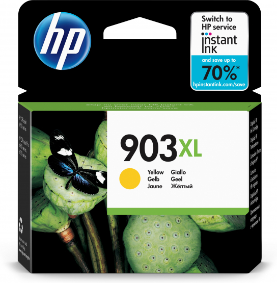 HP 903XL High Yield Yellow Original Ink Cartridge (T6M11AE) 