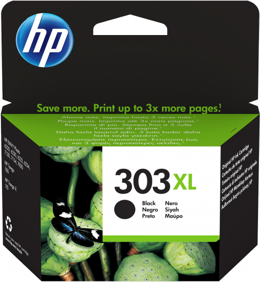 HP 303XL Black Original Ink Cartridge - High Capacity (T6N04AE) 