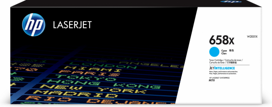 HP 658X Cyan Original Toner Cartridge - High Capacity (W2001X) 