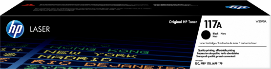 HP 117A Black Original Toner Cartridge (W2070A) 