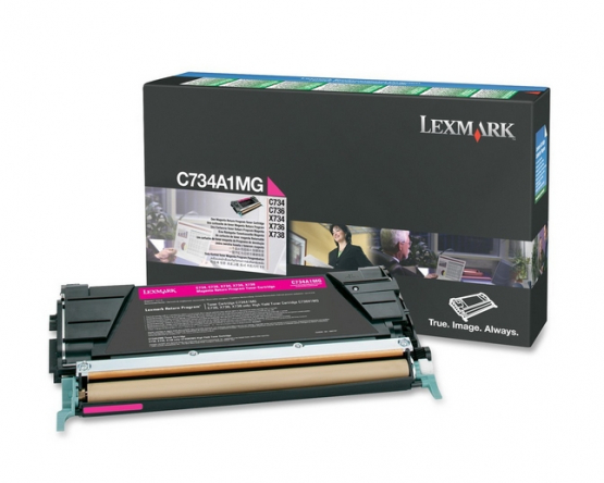 Lexmark C734A1MG Magenta Original Toner Cartridge (C734A1MG) 