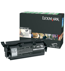 Lexmark X651A11E Black Original Toner Cartridge (X651A11E) 