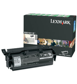 Lexmark X65x Black Original Return Program Toner Cartridge (X651H11E) 