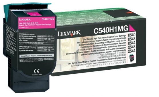 Lexmark C540H1MG Magenta Original Toner Cartridge (C540H1MG) 