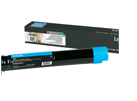 Lexmark C950X2CG Cyan Original Toner Cartridge (C950X2CG) 