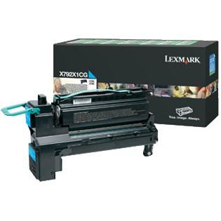 Lexmark X792X1CG Cyan Original Toner Cartridge (X792X1CG) 