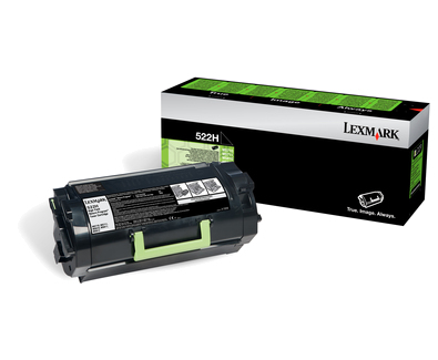 Lexmark 522H Black Original Toner Cartridge - High Capacity (52D2H00) 