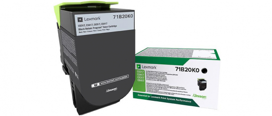 Lexmark 71B20K0 Black Original Toner Cartridge (71B20K0) 
