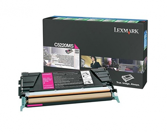 Lexmark C5220MS Magenta Original Toner Cartridge (C5220MS) 