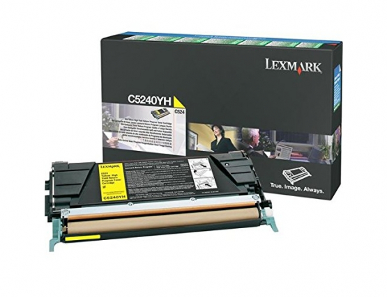 Lexmark C5240YH Cyan + Yellow Original Toner Cartridge (2 Pack)(C5240YH) 