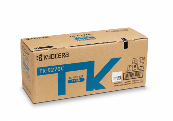 Kyocera TK-5270C Cyan Original Toner Cartridge (1T02TVCNL0) 