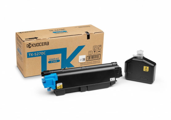 Kyocera TK-5270C Cyan Original Toner Cartridge (1T02TVCNL0) 