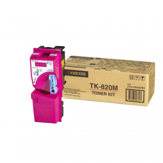 Kyocera TK-820M Toner CartridgeOriginal Magenta(1T02HPBEU0) 