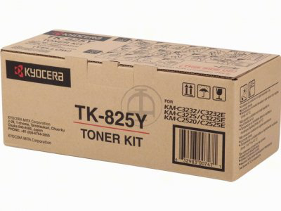 Kyocera TK-825Y Yellow Original Toner Cartridge (TK-825Y) 