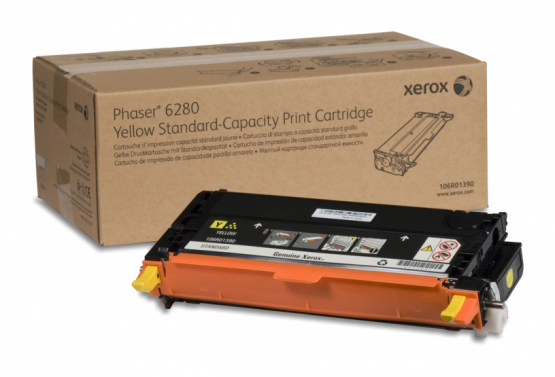 Xerox Phaser 6280 Yellow Toner Cartridge (106R01390) 