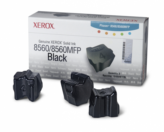 Xerox Phaser 8560 / 8560MFP Black Solid Ink (3 Pack) (108R00726) 