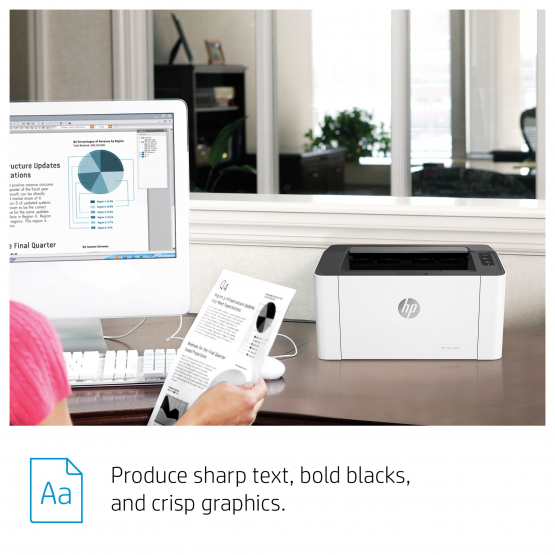 HP 107w Laser Printer (4ZB78A#B19) 