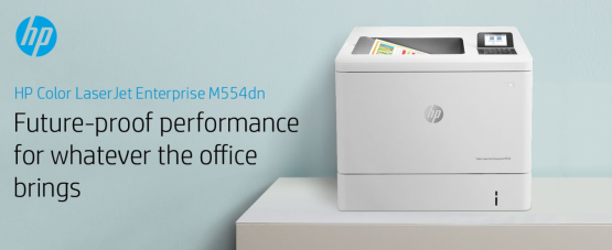 HP Color LaserJet Enterprise M554dn Printer (7ZU81A#B19) 