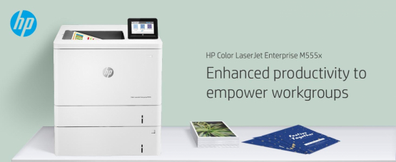 HP Color LaserJet Enterprise M555x Printer (7ZU79A#B19) 