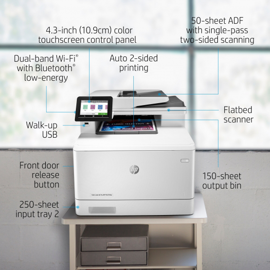 HP Color LaserJet Pro M479dw Printer (W1A77A#B19) 