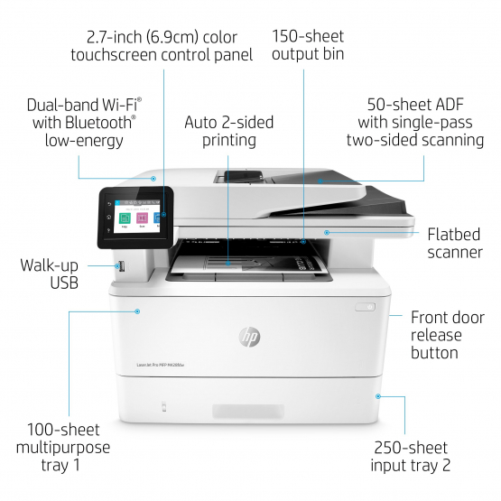HP LaserJet Pro M428fdw Printer (W1A30A#B19) 