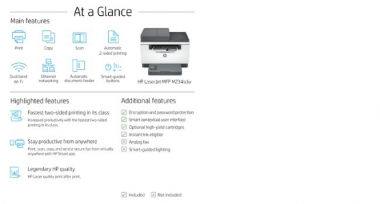 HP M234sdw Printer (6GX01F#B19) 