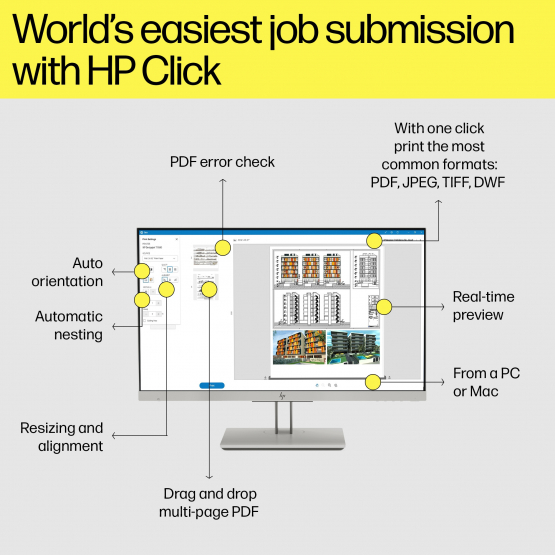 HP Designjet T1600 Large Format printer(3EK11F#B19) 