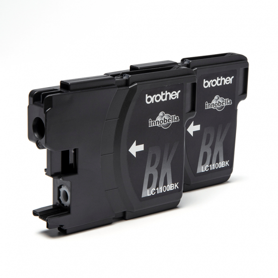 Brother LC-1100BK Black Ink Cartidge - Two Pack (LC1100BKBP2) 
