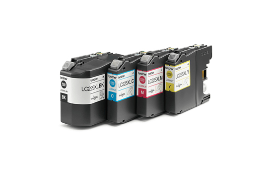 Brother LC-229XL Ink Cartridge Multi-Pack -Black, Cyan, Magenta, Yellow - High Capacity (LC229XLVALBP) 