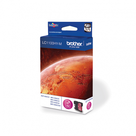 Brother LC-1100HYM Magenta Ink Cartridge (LC1100HYM) 