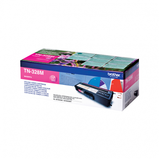 Brother TN-328M Magenta Toner Cartridge (TN328M) 
