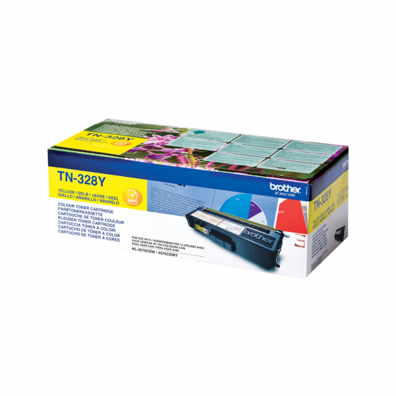 Brother TN-328Y Yellow Toner Cartridge (TN328Y) 