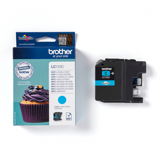 Brother LC-123C Cyan Ink Cartridge - High Capacity (LC123C) 