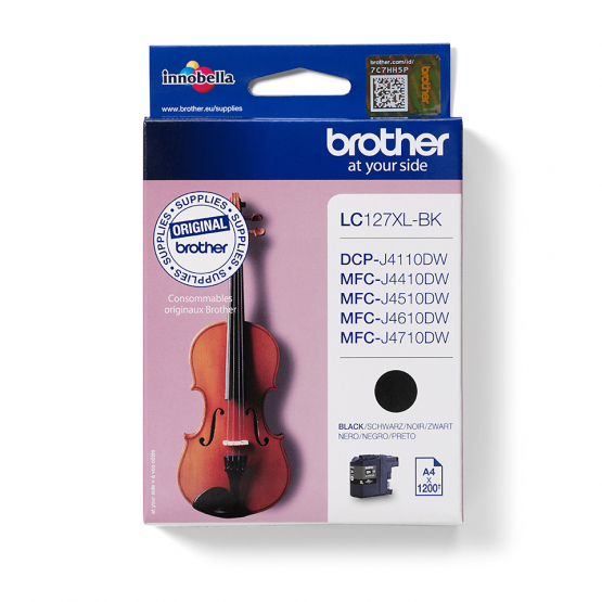 Brother LC-127XL Black Ink Cartridge - High Capacity (LC127XLBK) 