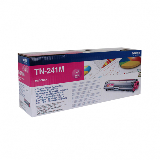Brother TN-241M Magenta Toner Cartridge (TN241M) 