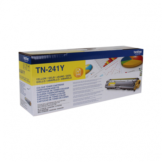 Brother TN-241Y Yellow Toner Cartridge (TN241Y) 