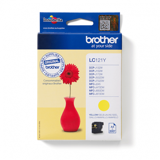 Brother LC-121Y Yellow Ink Cartridge (LC121Y) 