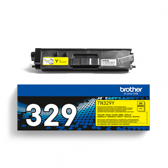 Brother TN-329Y Yellow Toner Cartridge (TN329Y) 