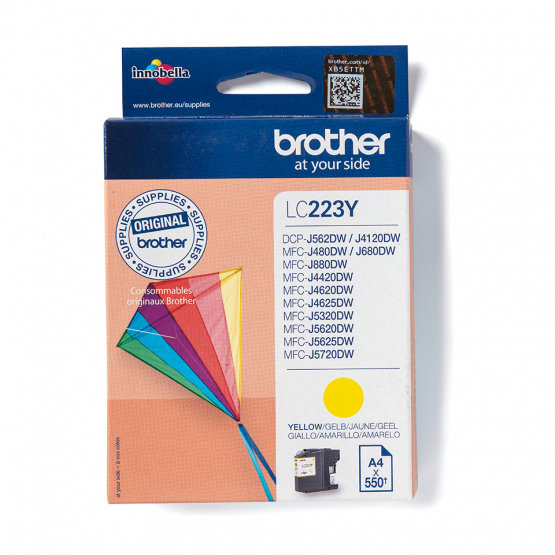 Brother LC-223Y Yellow Ink Cartridge (LC223Y) 