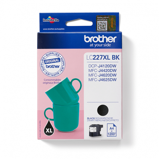 Brother LC-227XLBK Black Ink Cartridge - High Capacity (LC227XLBK) 