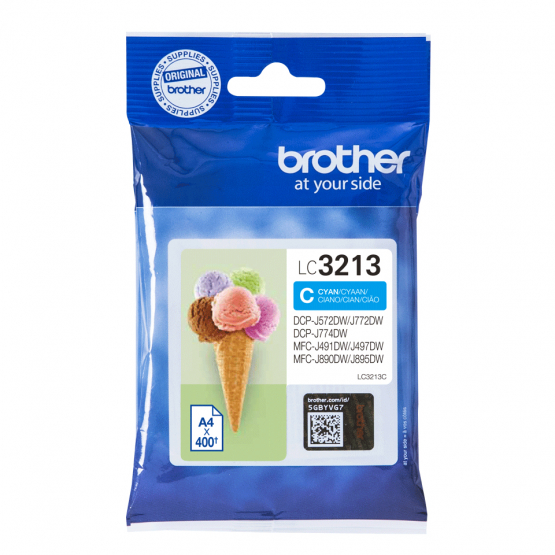 Brother LC-3213C Cyan Ink Cartridge - High Capacity (LC3213C) 