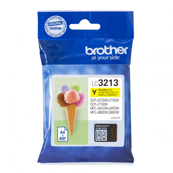Brother LC-3213Y Yellow Ink Cartridge - High Capacity (LC3213Y) 
