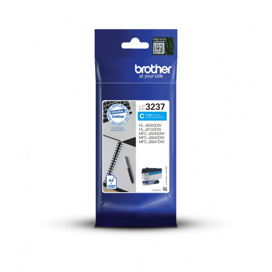 Brother LC-3237C Cyan Ink Cartridge (LC3237C) 
