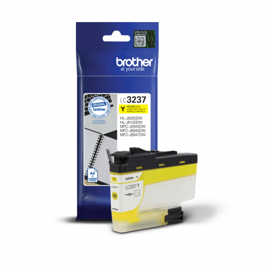 Brother LC-3237Y Yellow Ink Cartridge (LC3237Y) 